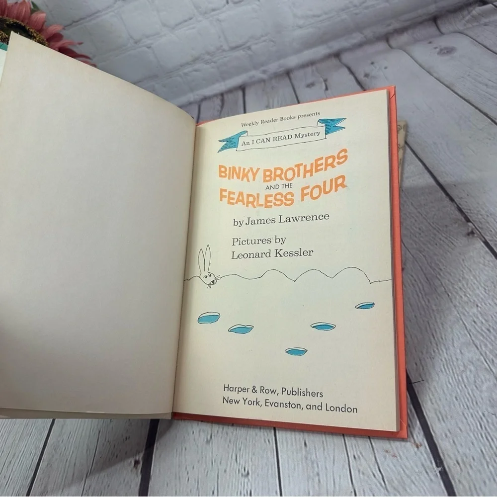 vintage 1970 Binky Brothers and the Fearless Four hardcover children's Book
